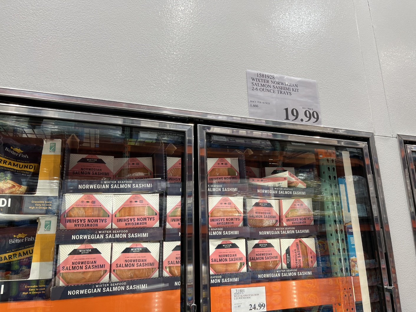 미국코스트코 냉동 연어회 판매